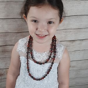 Black beaded necklace